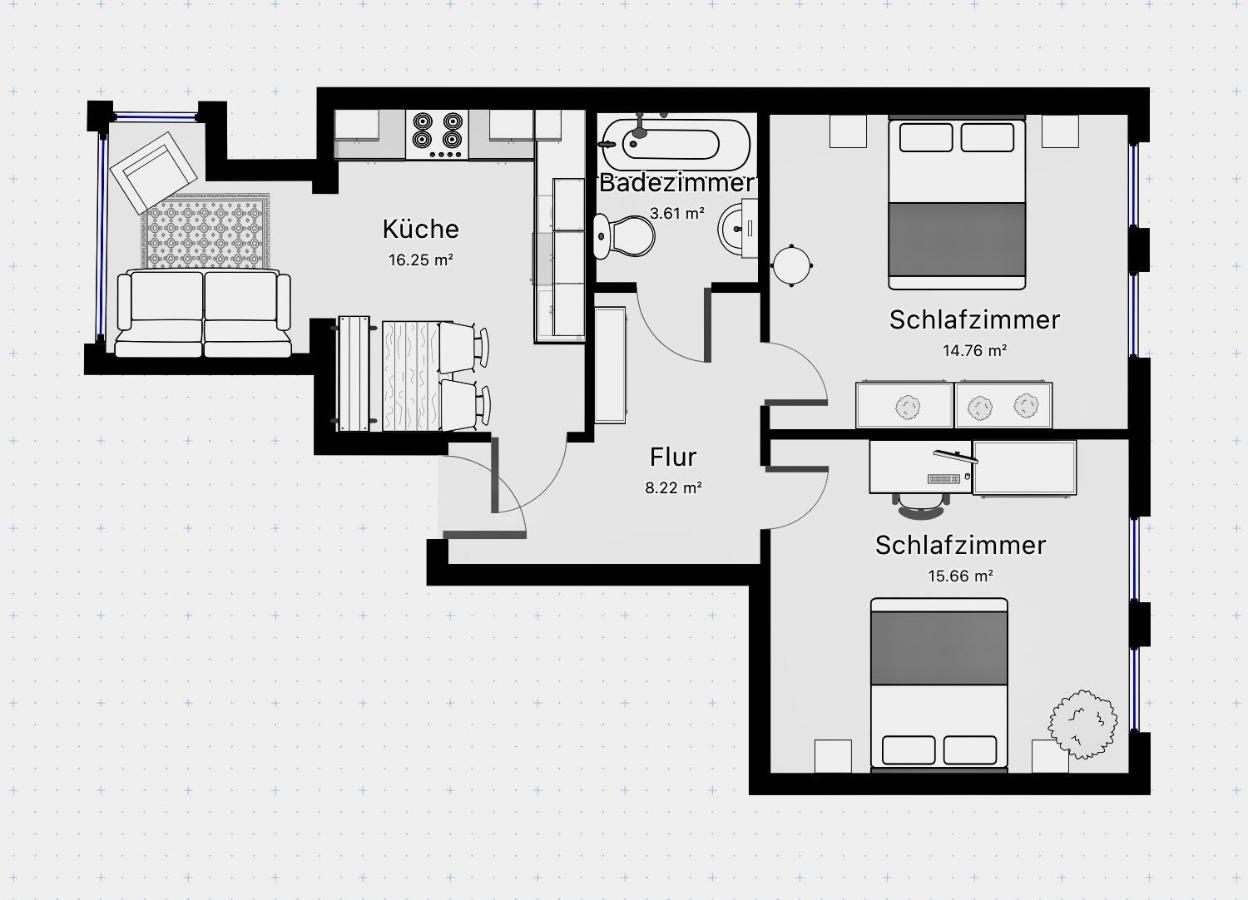 Purple Kitchen - Apartment Mit Grosser Wohnkueche Bremerhaven Zewnętrze zdjęcie